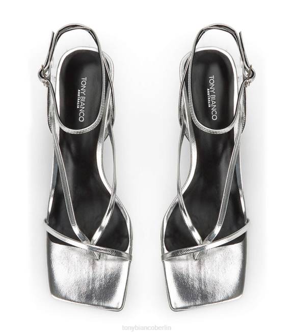 Stöckelschuhe| de Tony Bianco Frauen Avi-Absätze Silberfolie 4624167